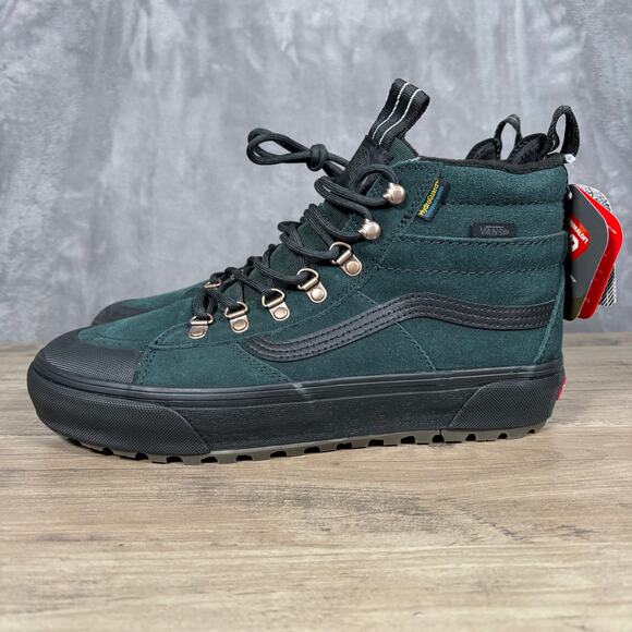 Vans Sk8-Hi MTE All-Weather Boots Waterproof Green Men’s 9 / Women’s 10.5 - Picture 2 of 11